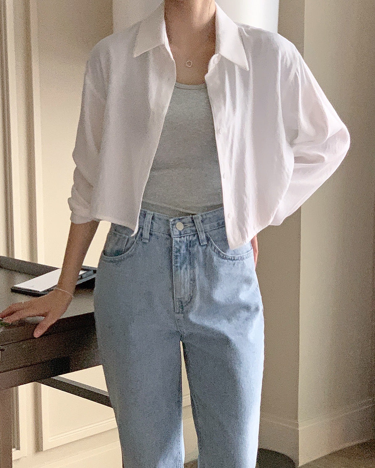 スリットシャツジャケット