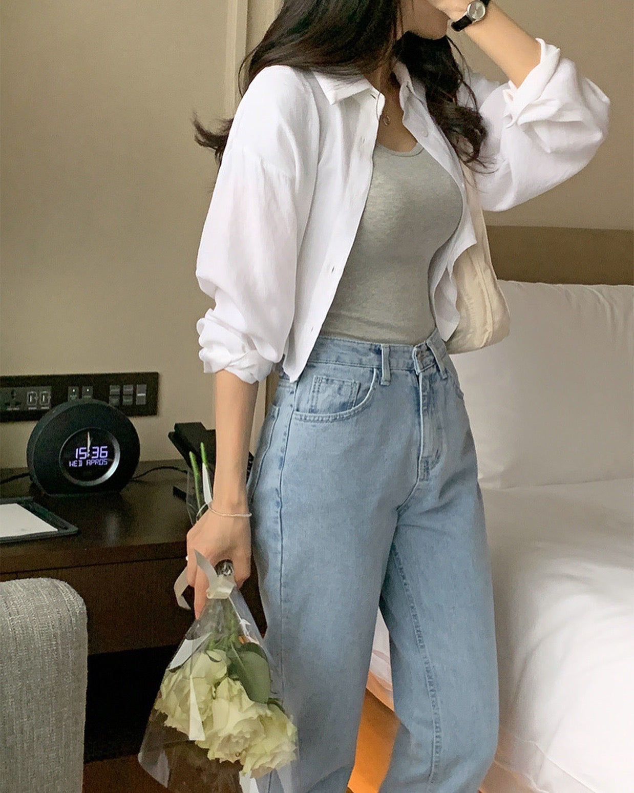 スリットシャツジャケット