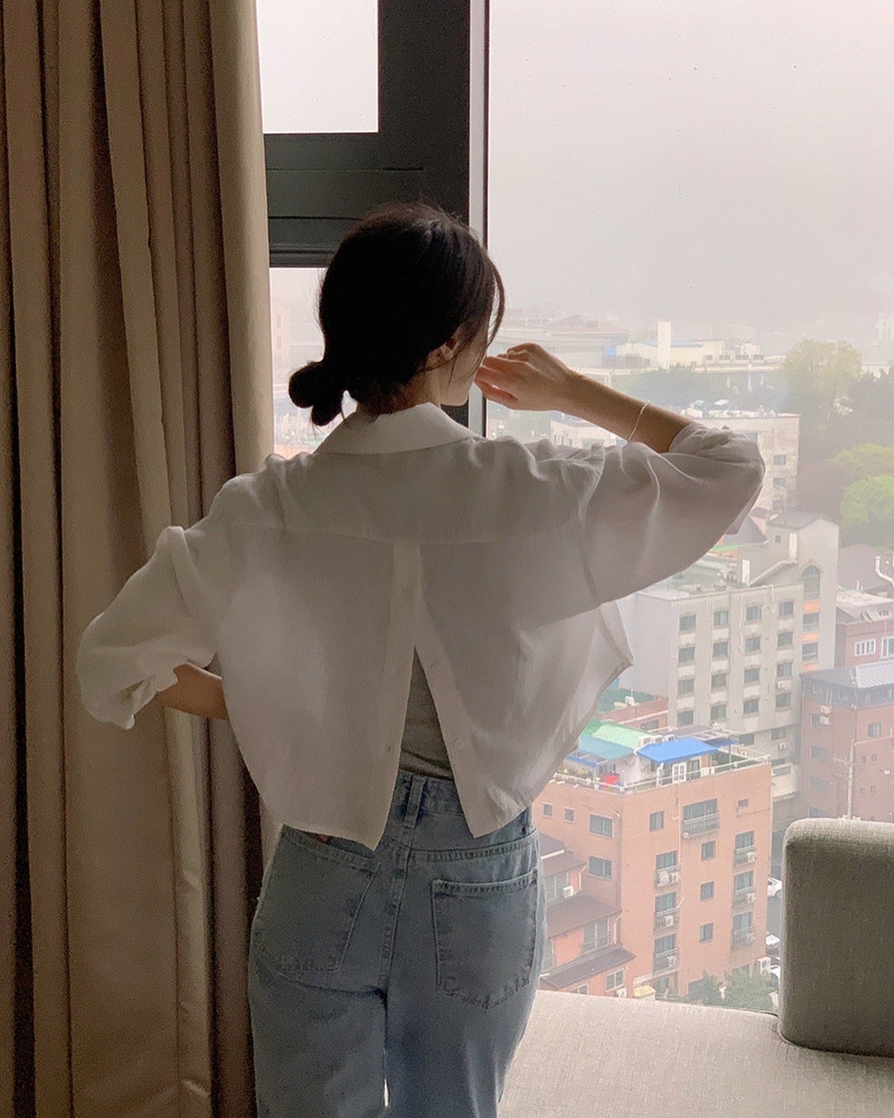 スリットシャツジャケット