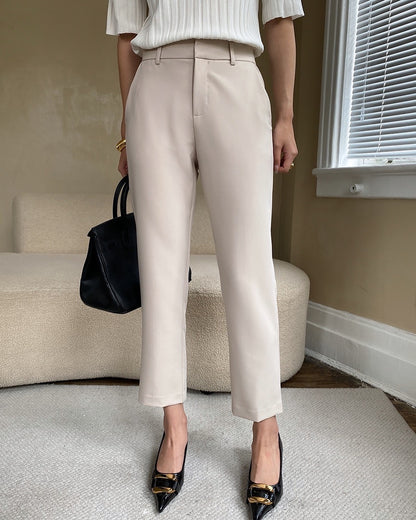 Cropped Cigarette Trousers