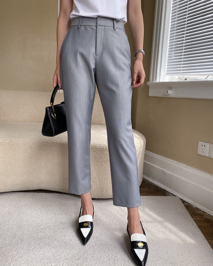 Cropped Cigarette Trousers