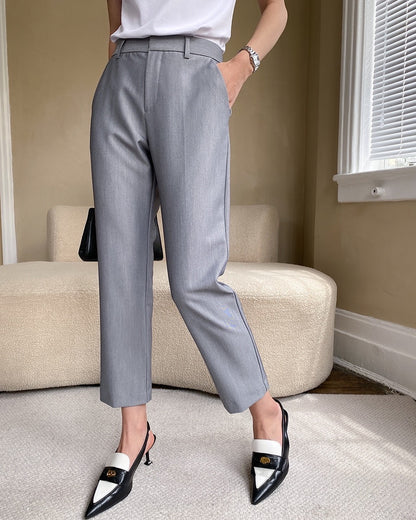 Cropped Cigarette Trousers