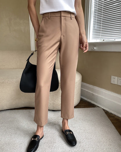 Cropped Cigarette Trousers