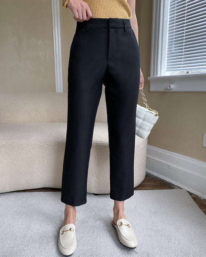 Cropped Cigarette Trousers