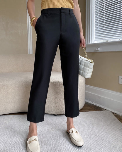 Cropped Cigarette Trousers
