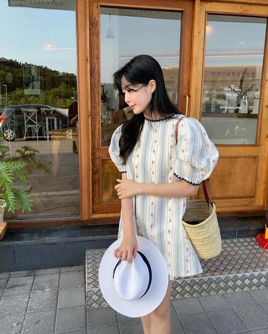 Floral Puff Sleeve Dress