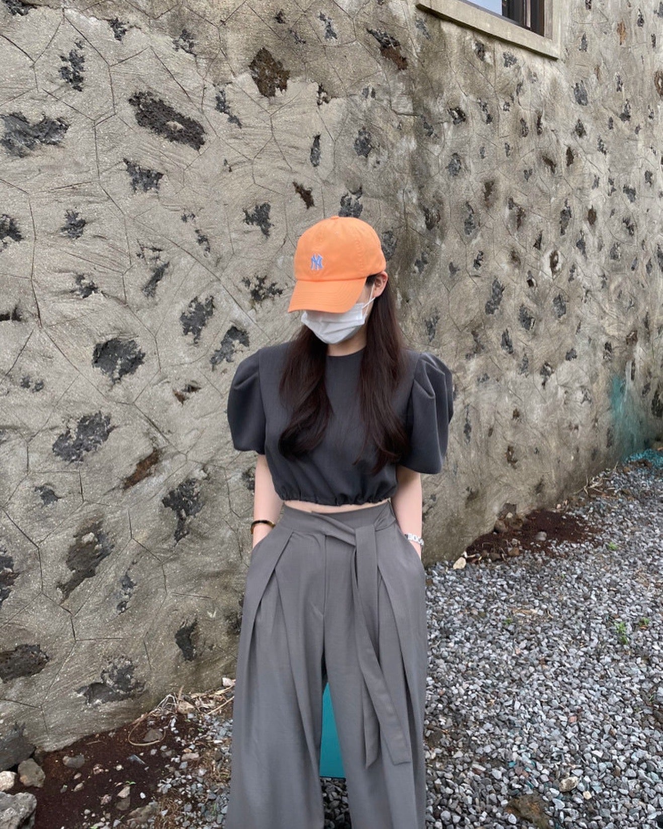 Pleated Tie Waist Trousers