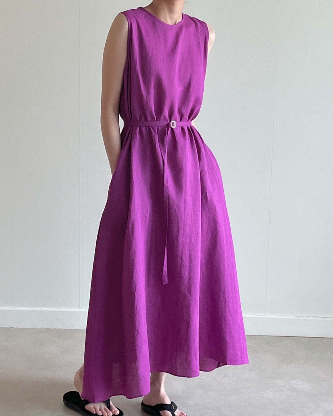 Solid Color Tank Dress