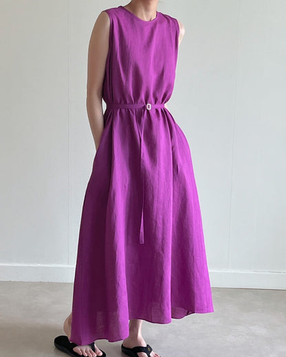 Solid Color Tank Dress