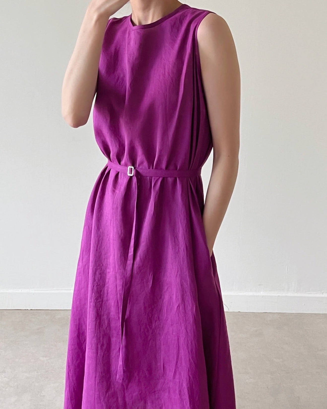 Solid Color Tank Dress