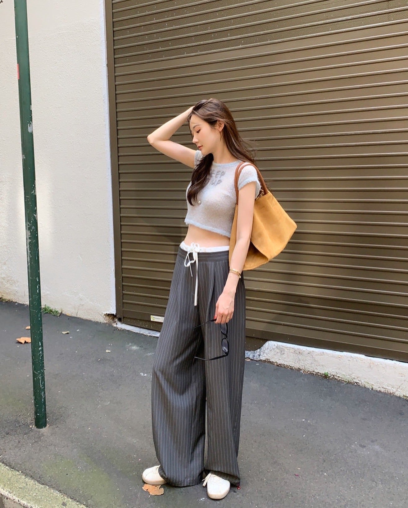 Patchwork Striped Trousers