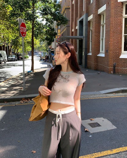 Patchwork Striped Trousers