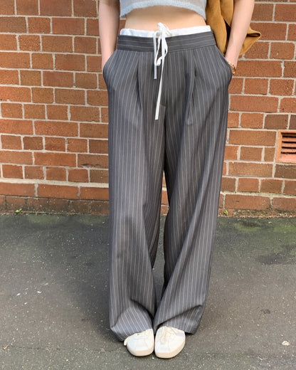 Patchwork Striped Trousers