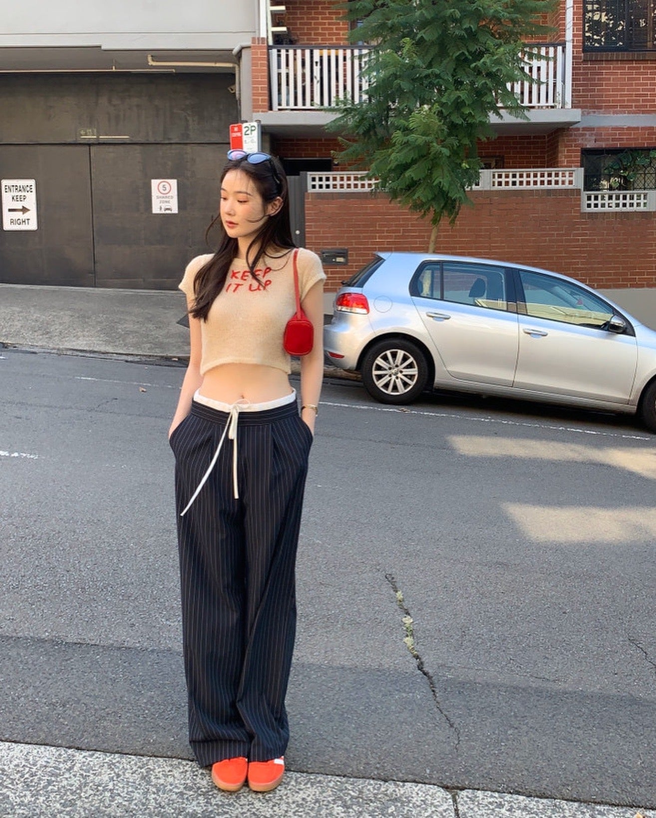 Patchwork Striped Trousers