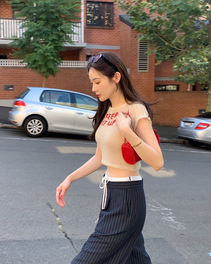 Patchwork Striped Trousers