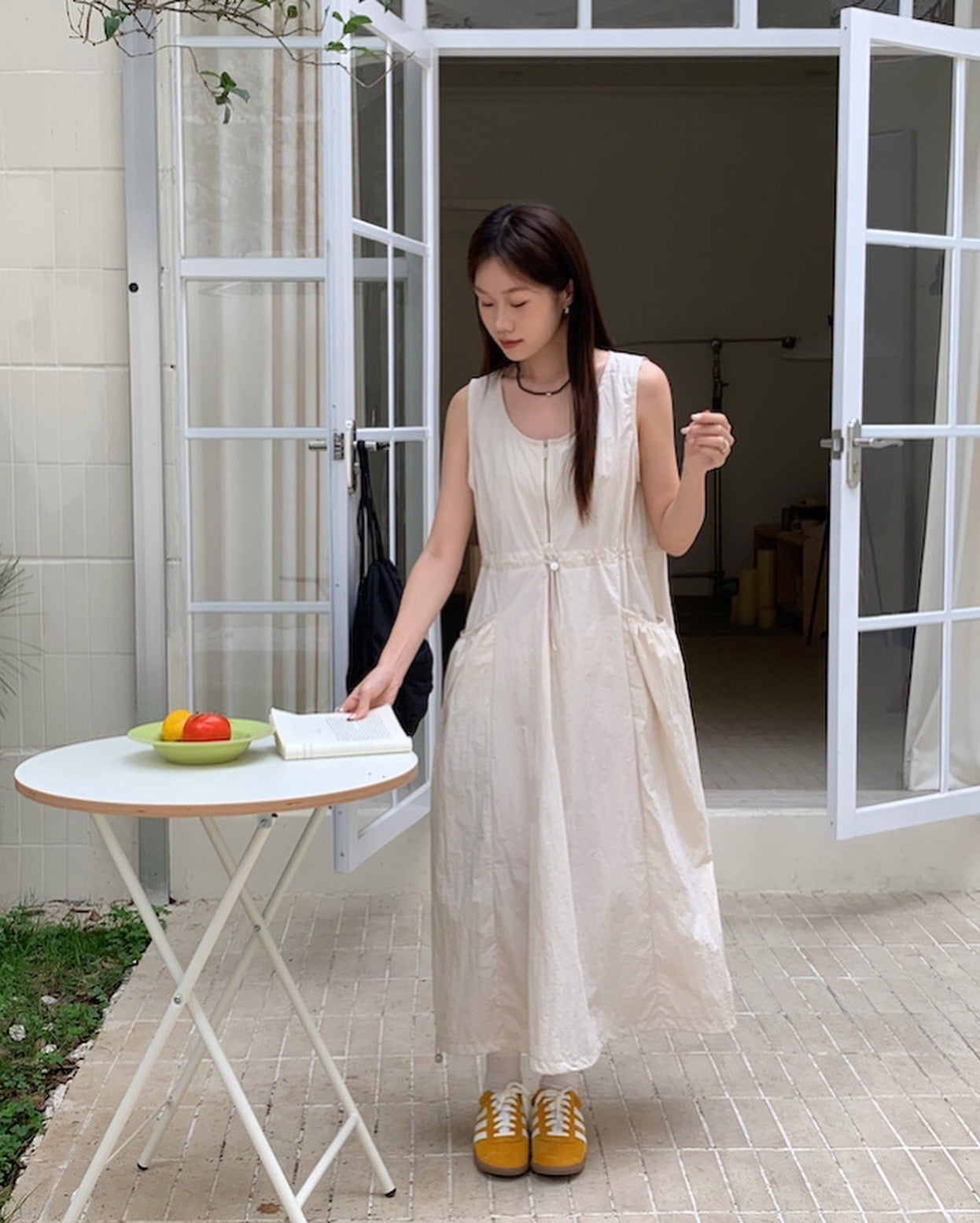 Utility Jumpsuit with Zipper