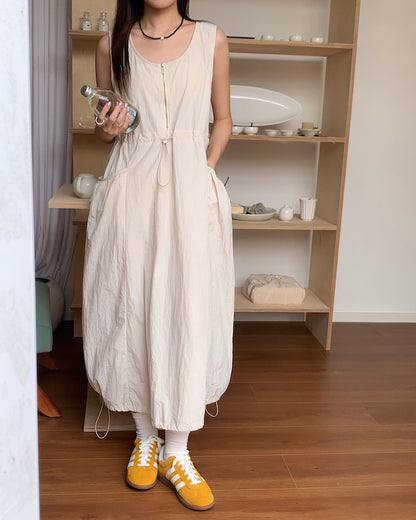 Utility Jumpsuit with Zipper