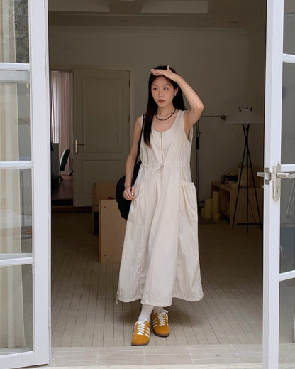 Utility Jumpsuit with Zipper