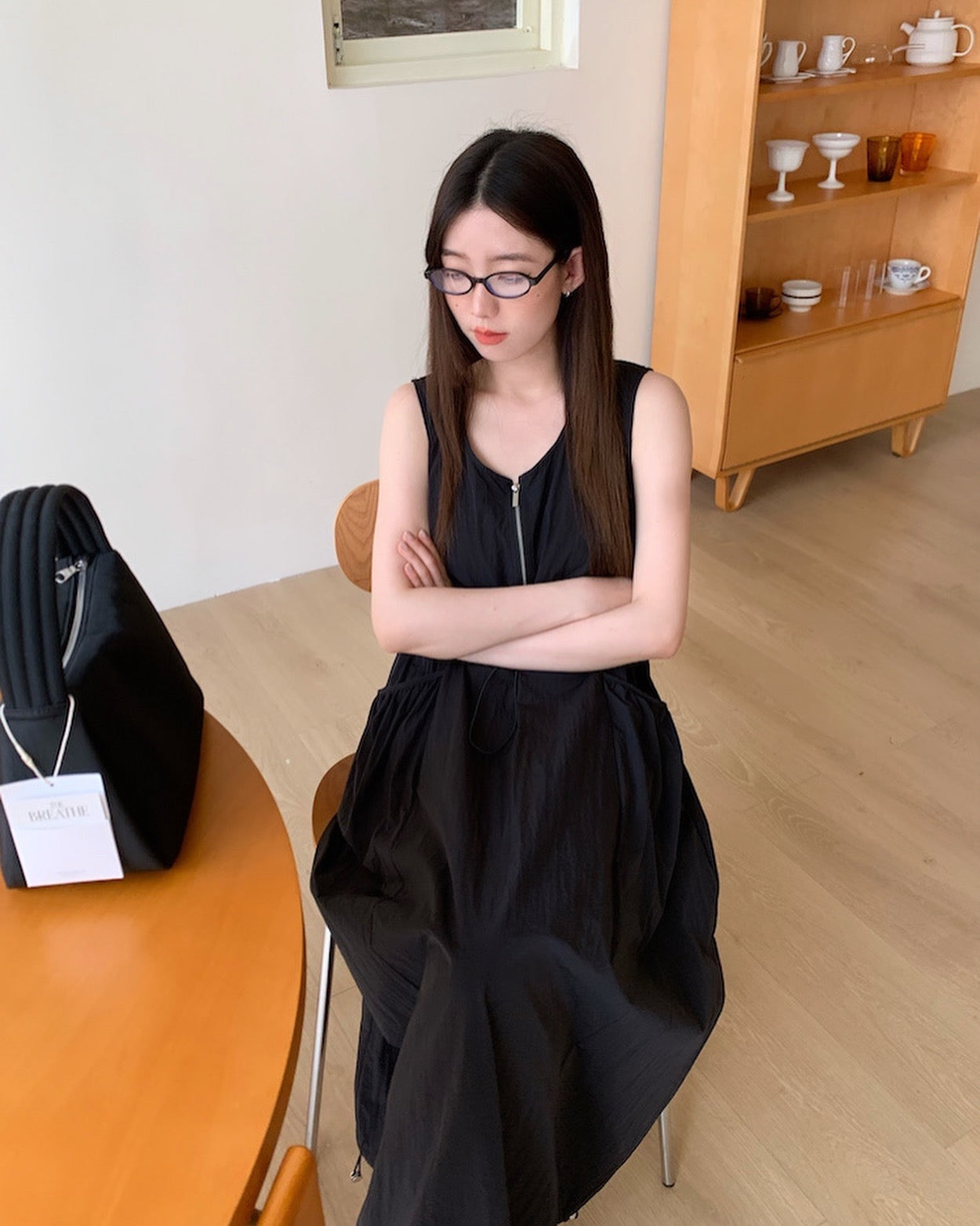 Utility Jumpsuit with Zipper