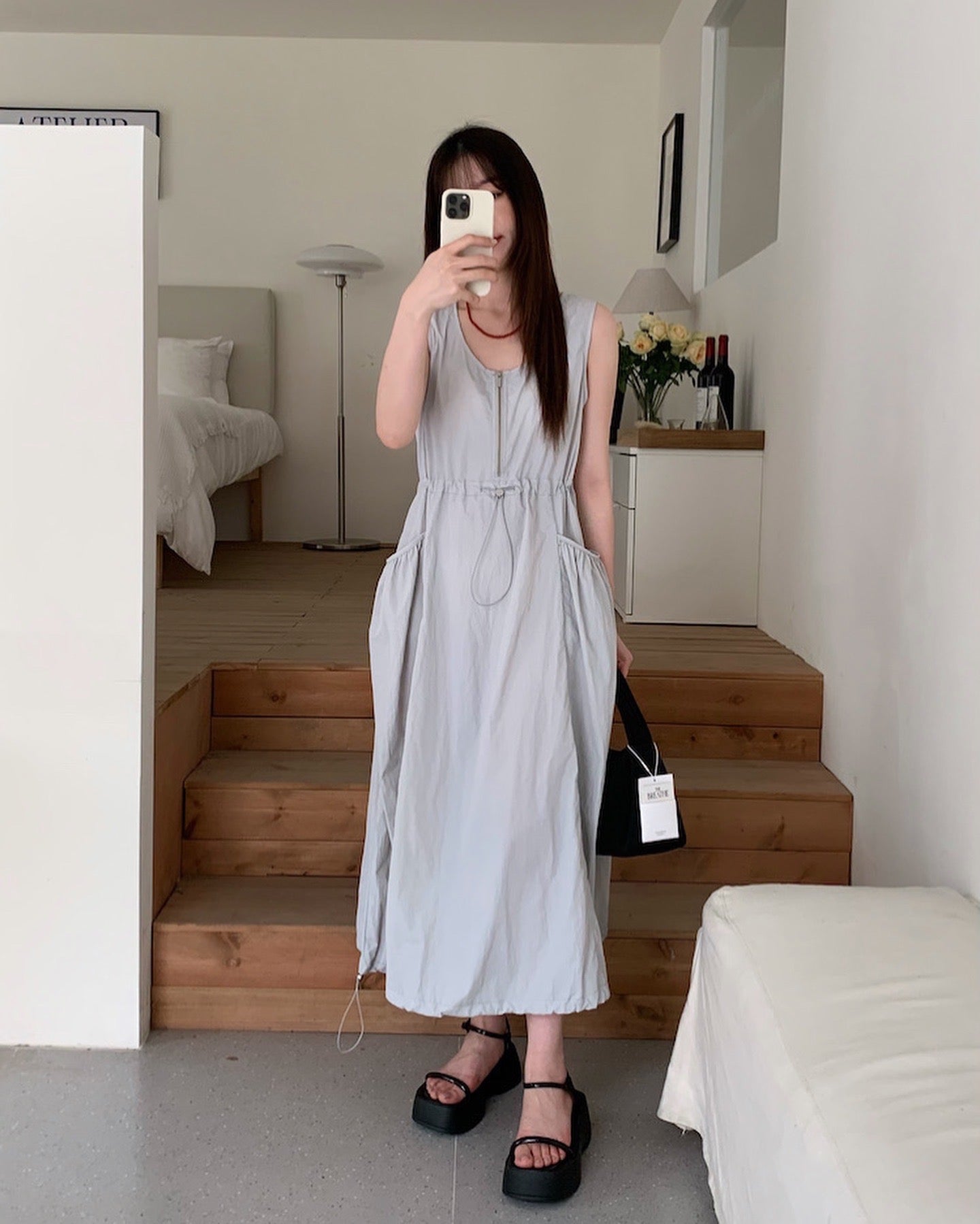 Utility Jumpsuit with Zipper