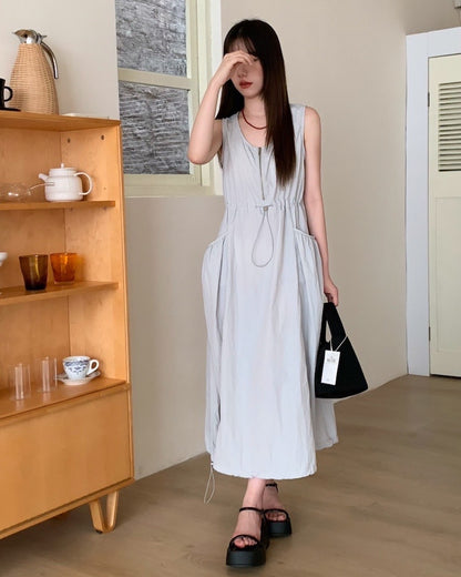 Utility Jumpsuit with Zipper