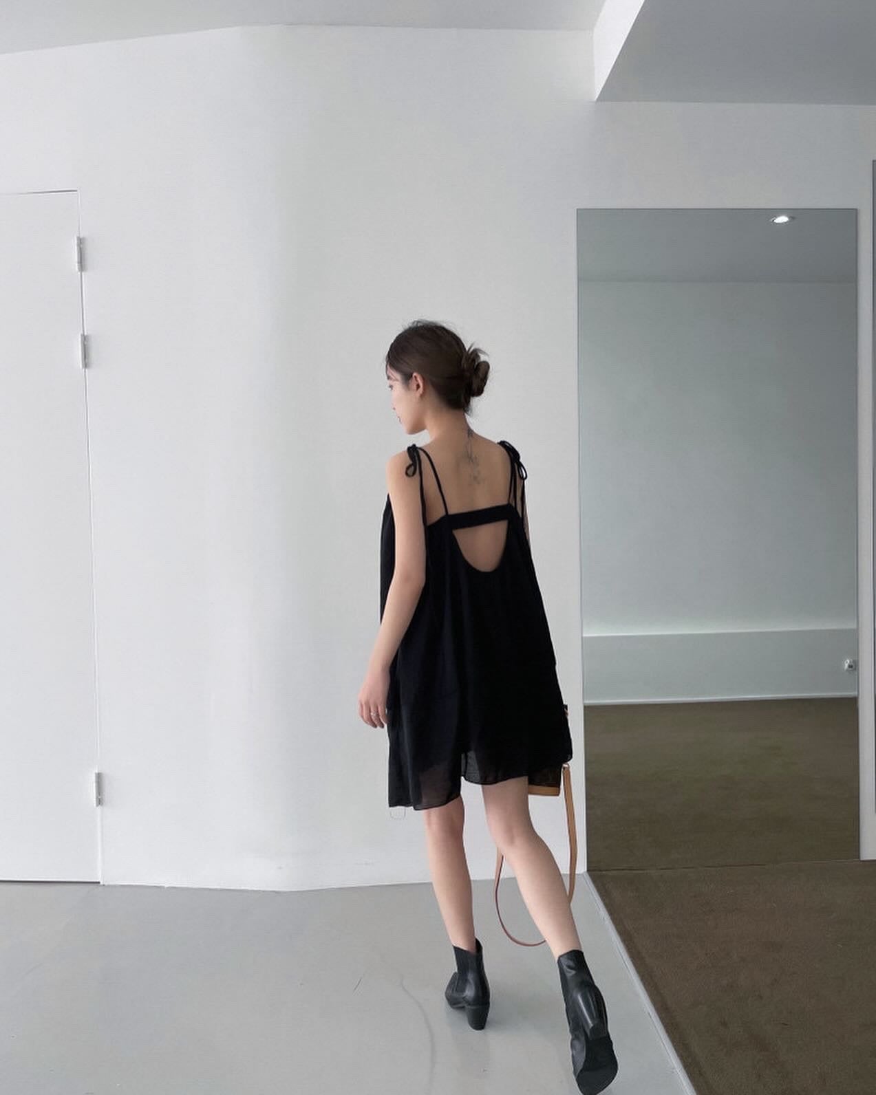 Blue Tie Bowknot Dress