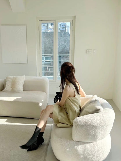 圓領背心連身裙