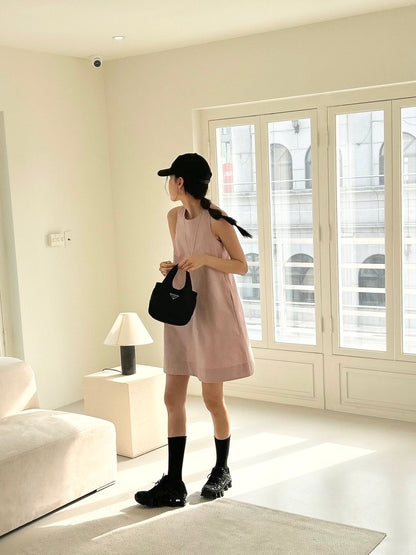 圓領背心連身裙