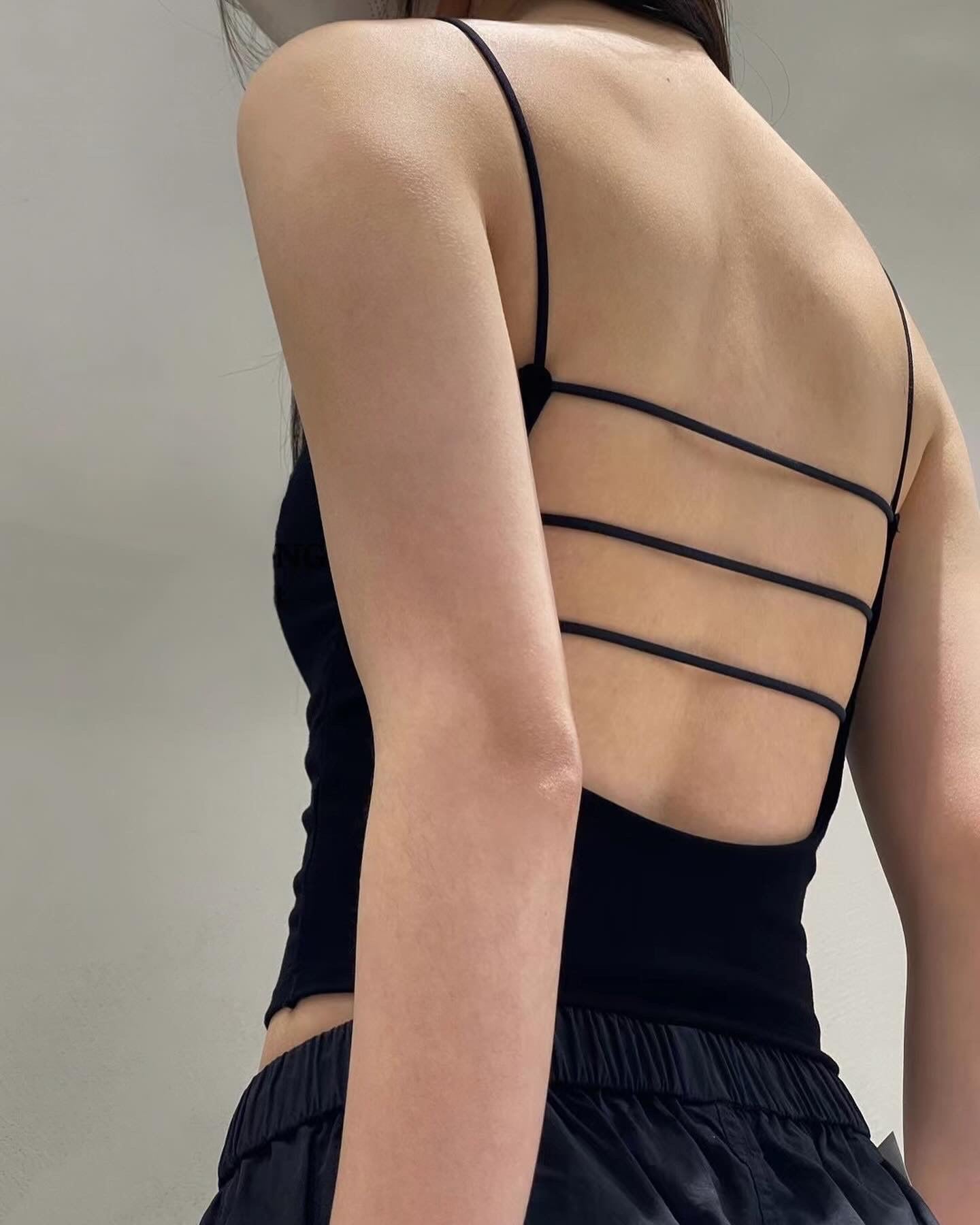 Three-stripe bra top