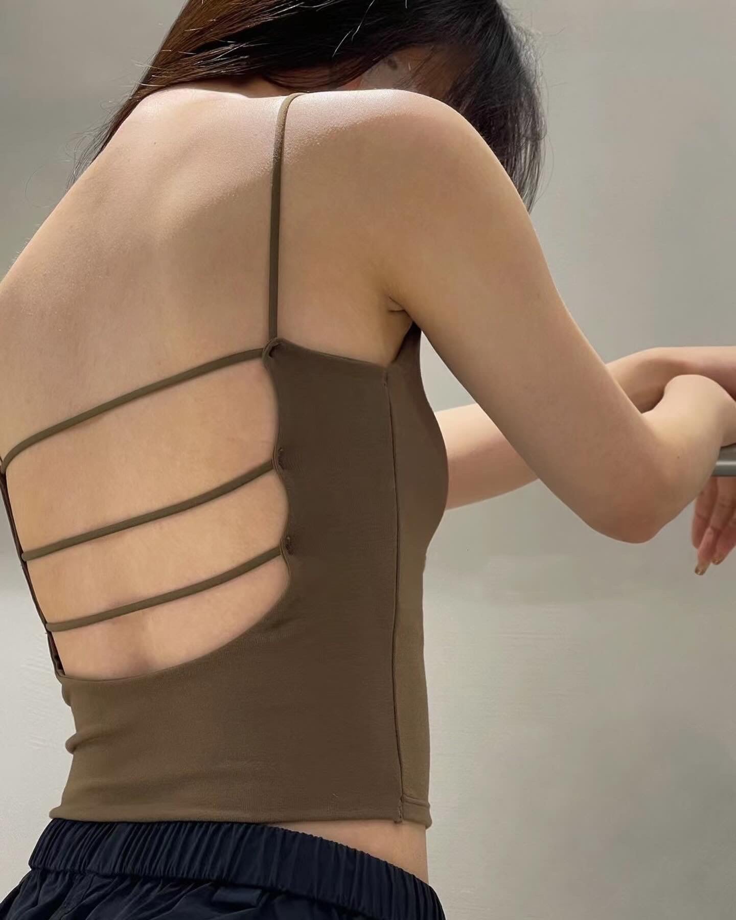 Three-stripe bra top