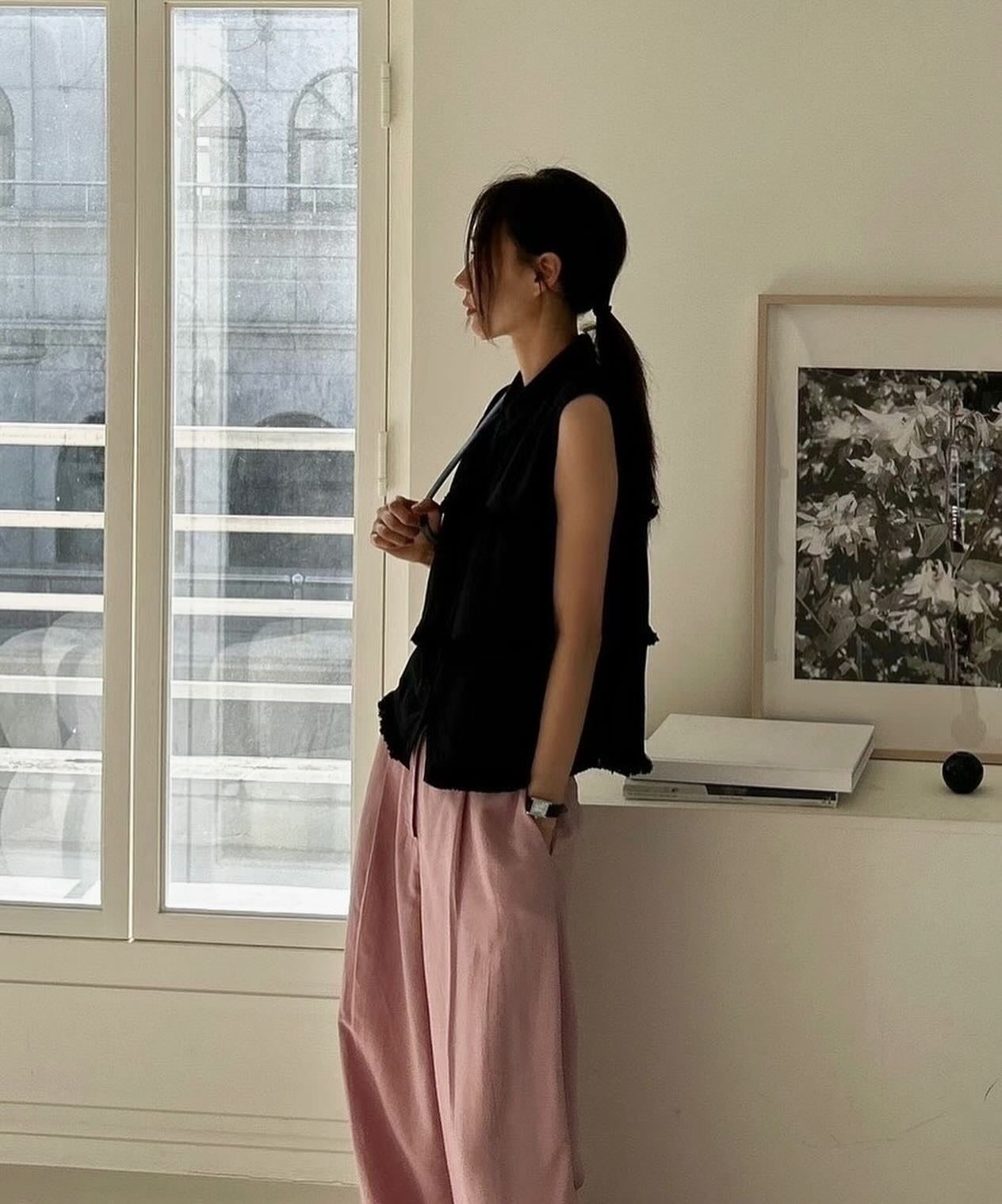 タッセル付きベストトップ