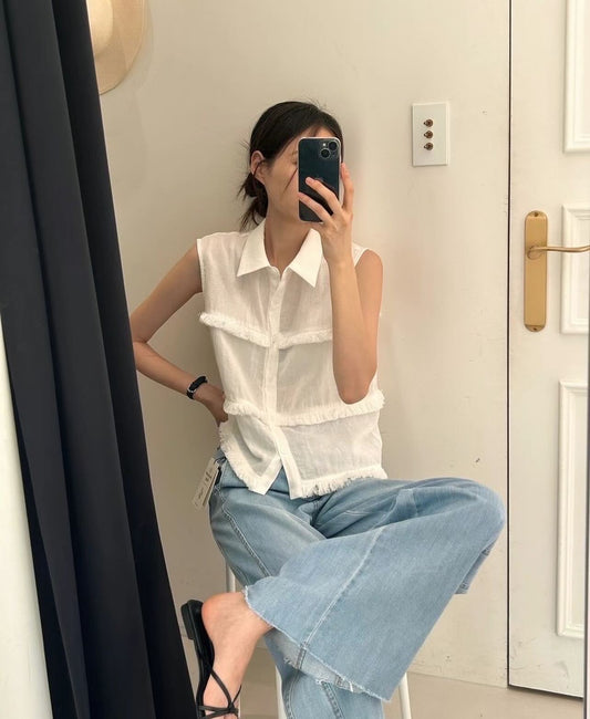 Fringed Vest Top