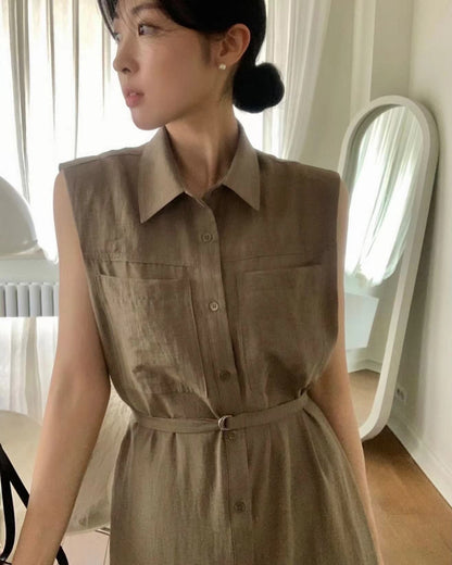 Collared Vest Dress
