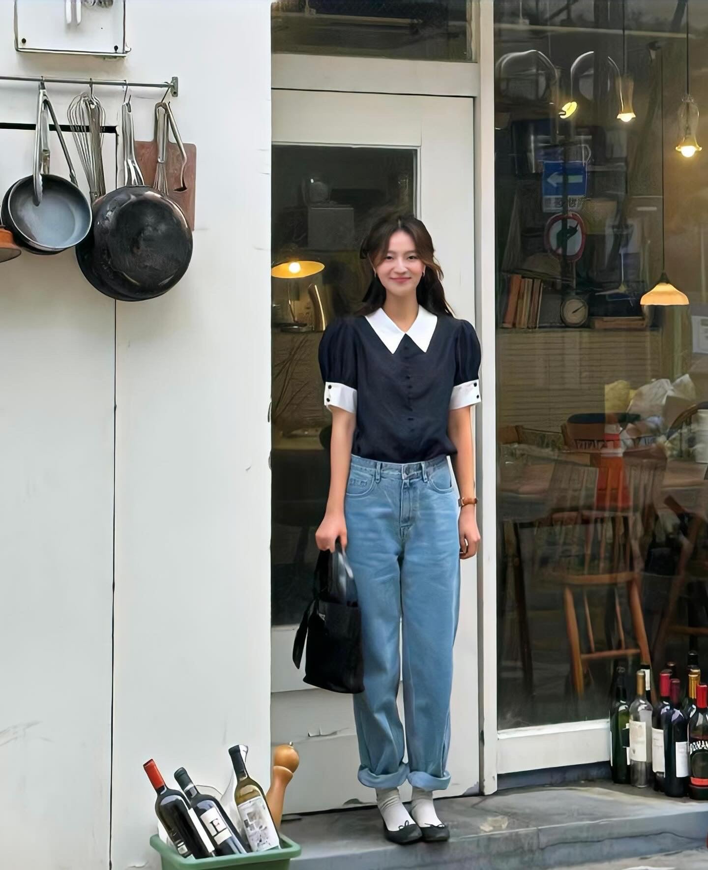 Color-Block Polo Short Sleeve Shirt