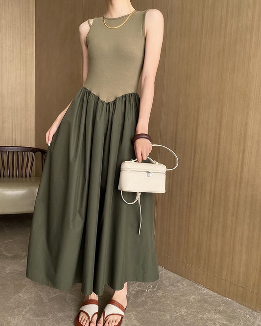 French-style Vest Dress