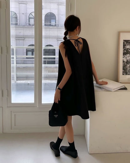 V領背心連身裙