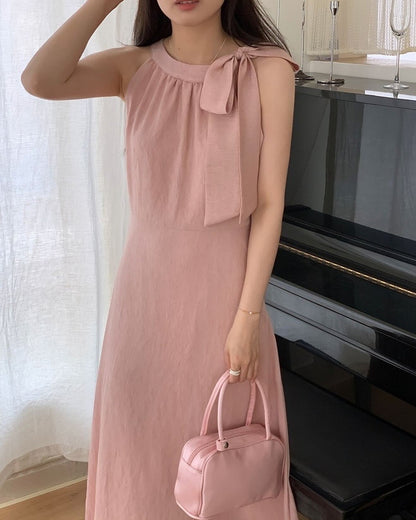 Lace-up Camisole Dress