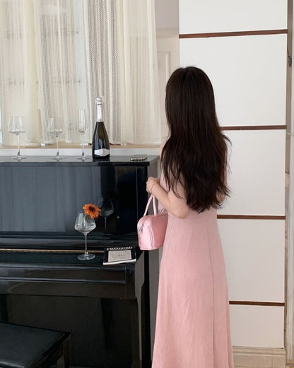 Lace-up Camisole Dress