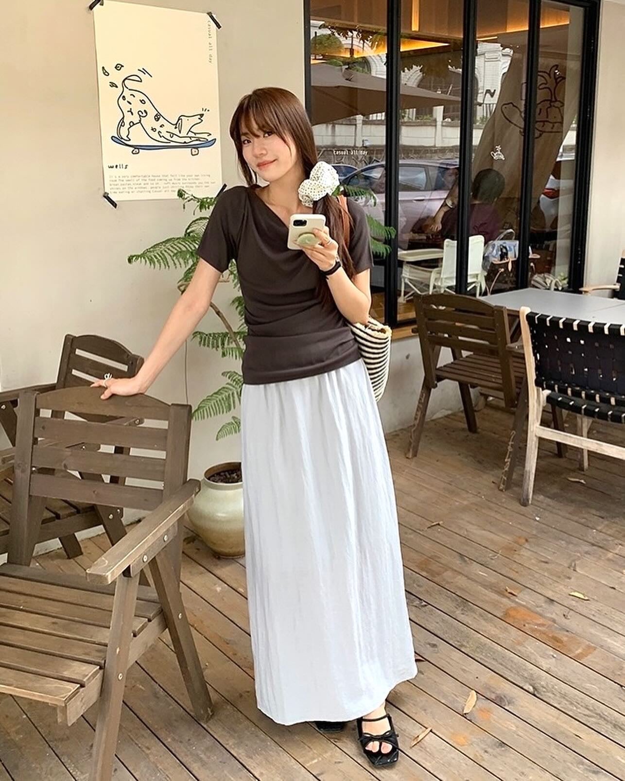 Design-inspired Asymmetric Cowl Neck Top