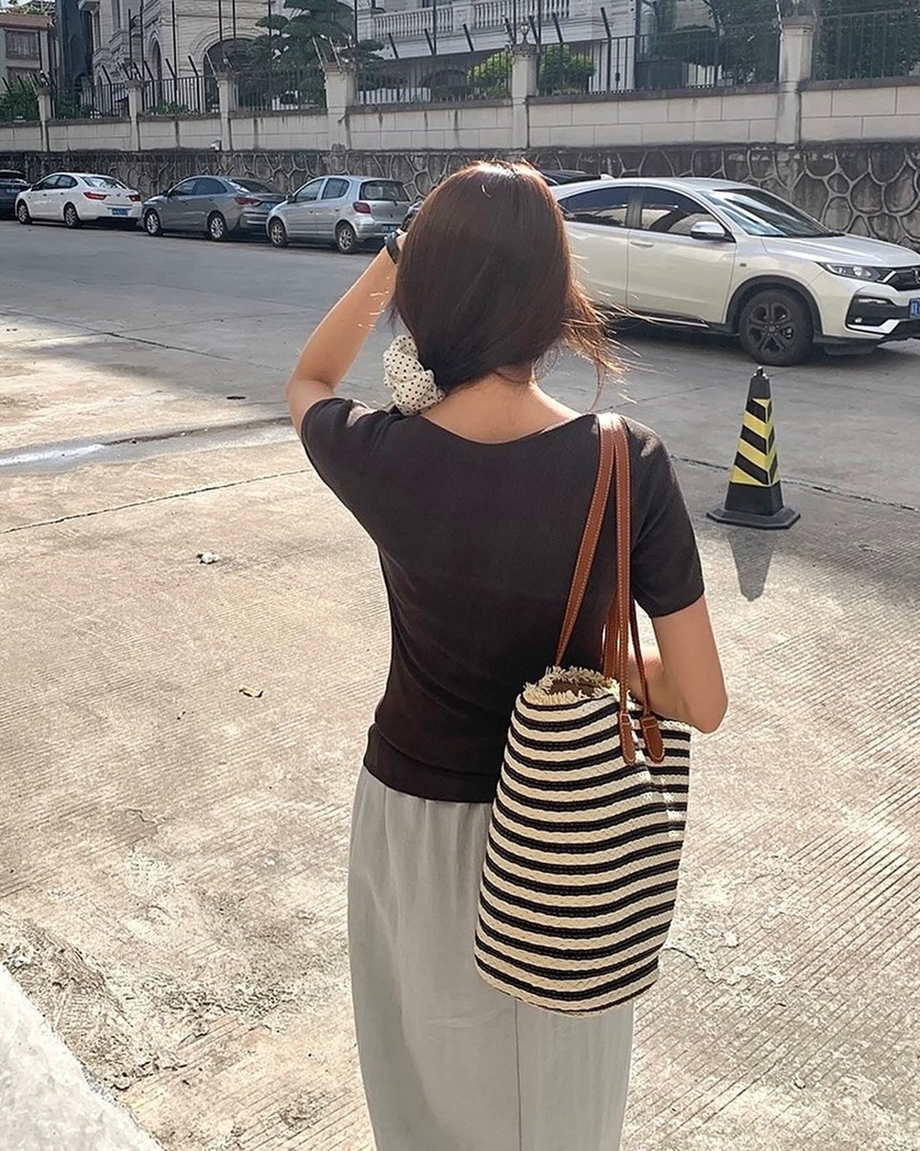 Design-inspired Asymmetric Cowl Neck Top