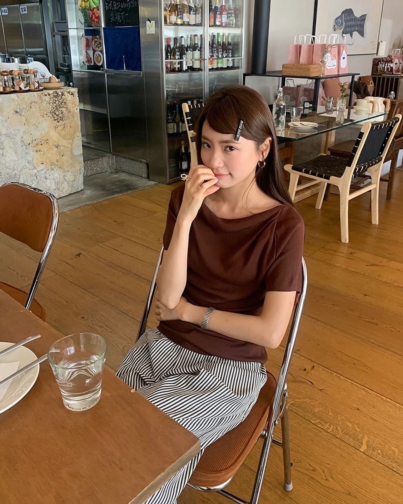 Design-inspired Asymmetric Cowl Neck Top