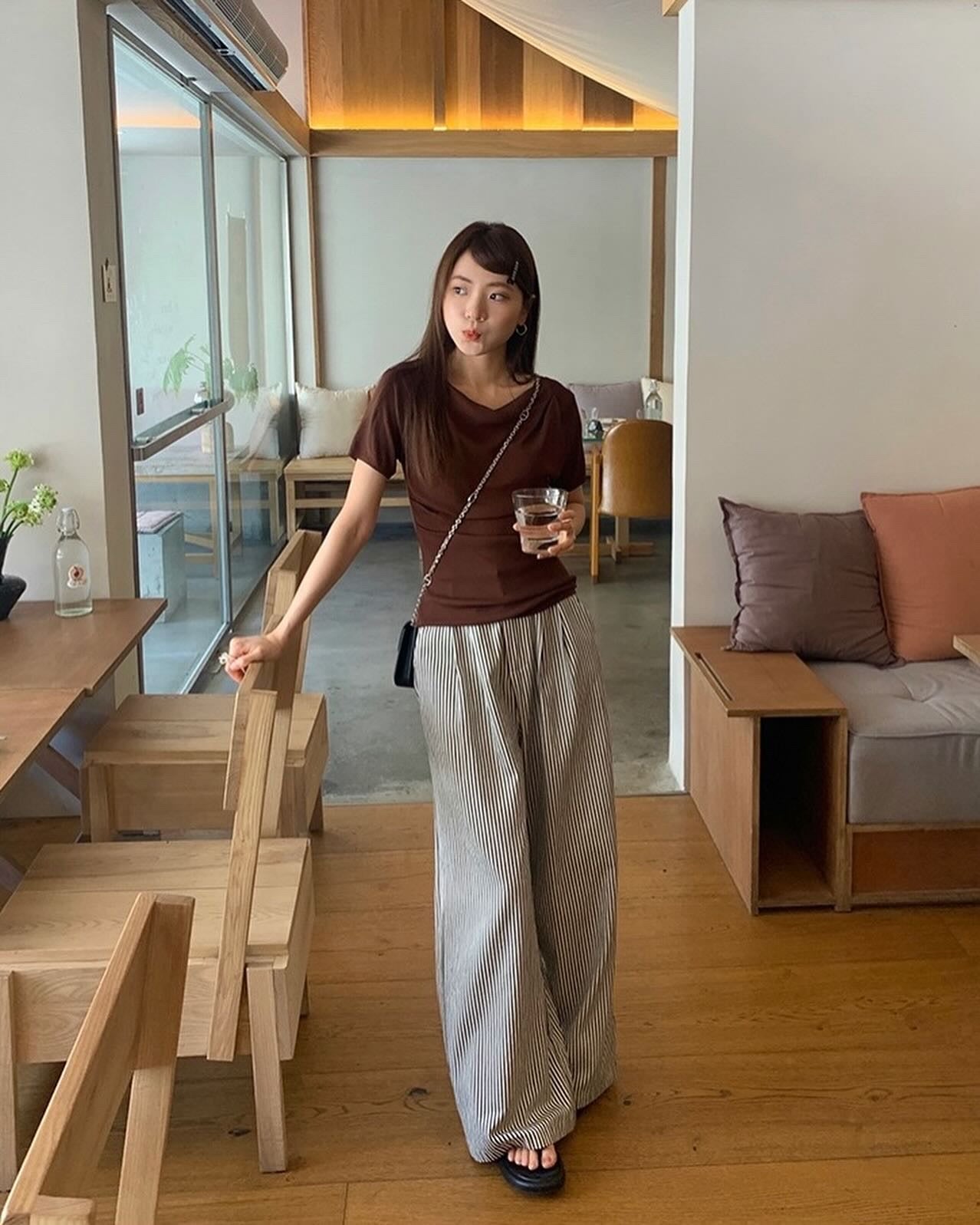 Design-inspired Asymmetric Cowl Neck Top