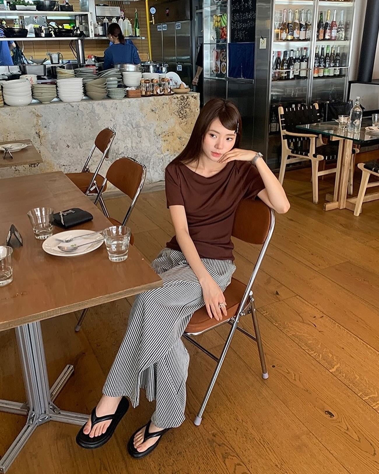 Design-inspired Asymmetric Cowl Neck Top