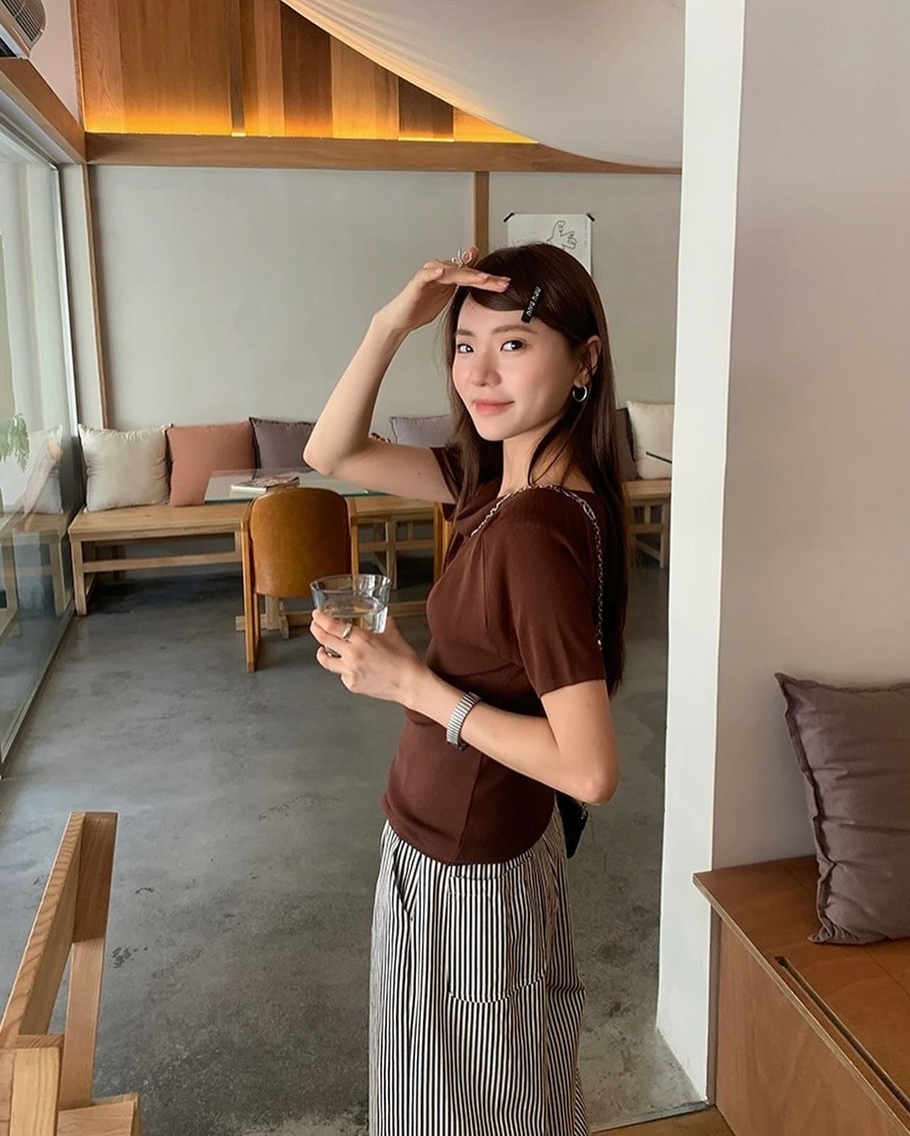 Design-inspired Asymmetric Cowl Neck Top