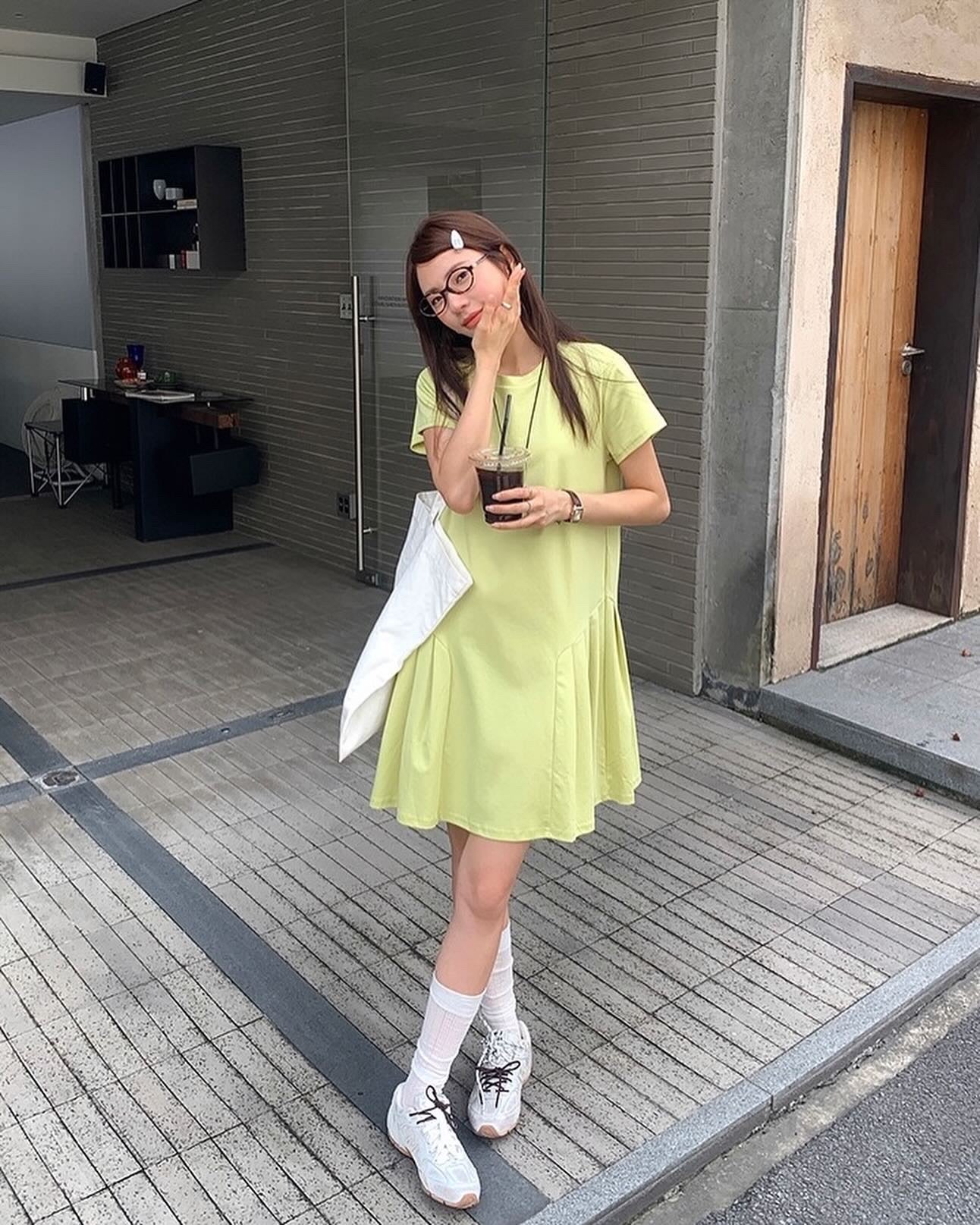 Crew Neck Ruched Dress