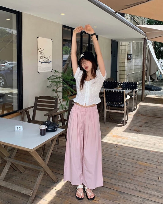 Summer Lightweight Wide-leg Pants