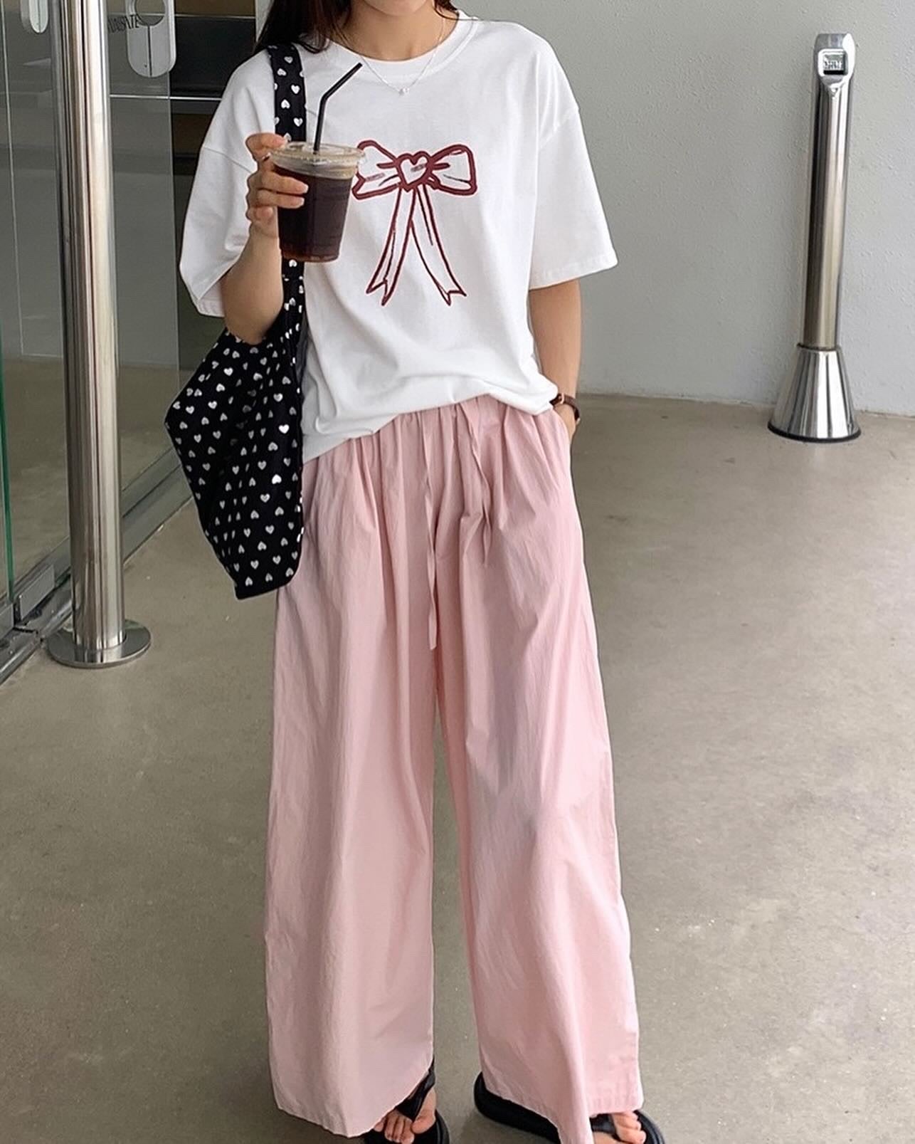 夏日薄款闊腳褲