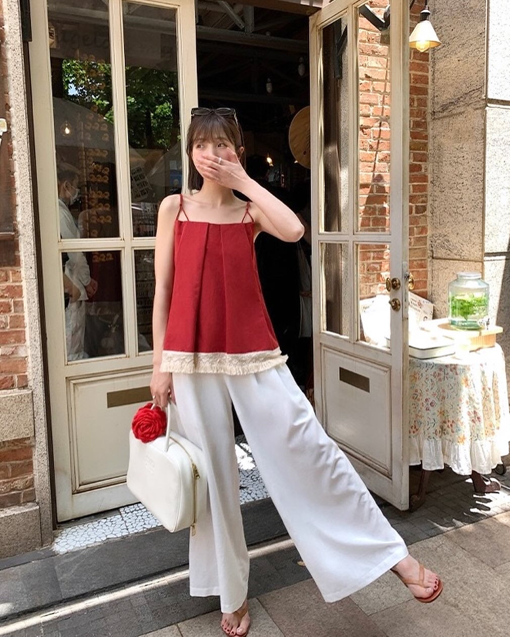 ダブルストラップフリンジベスト