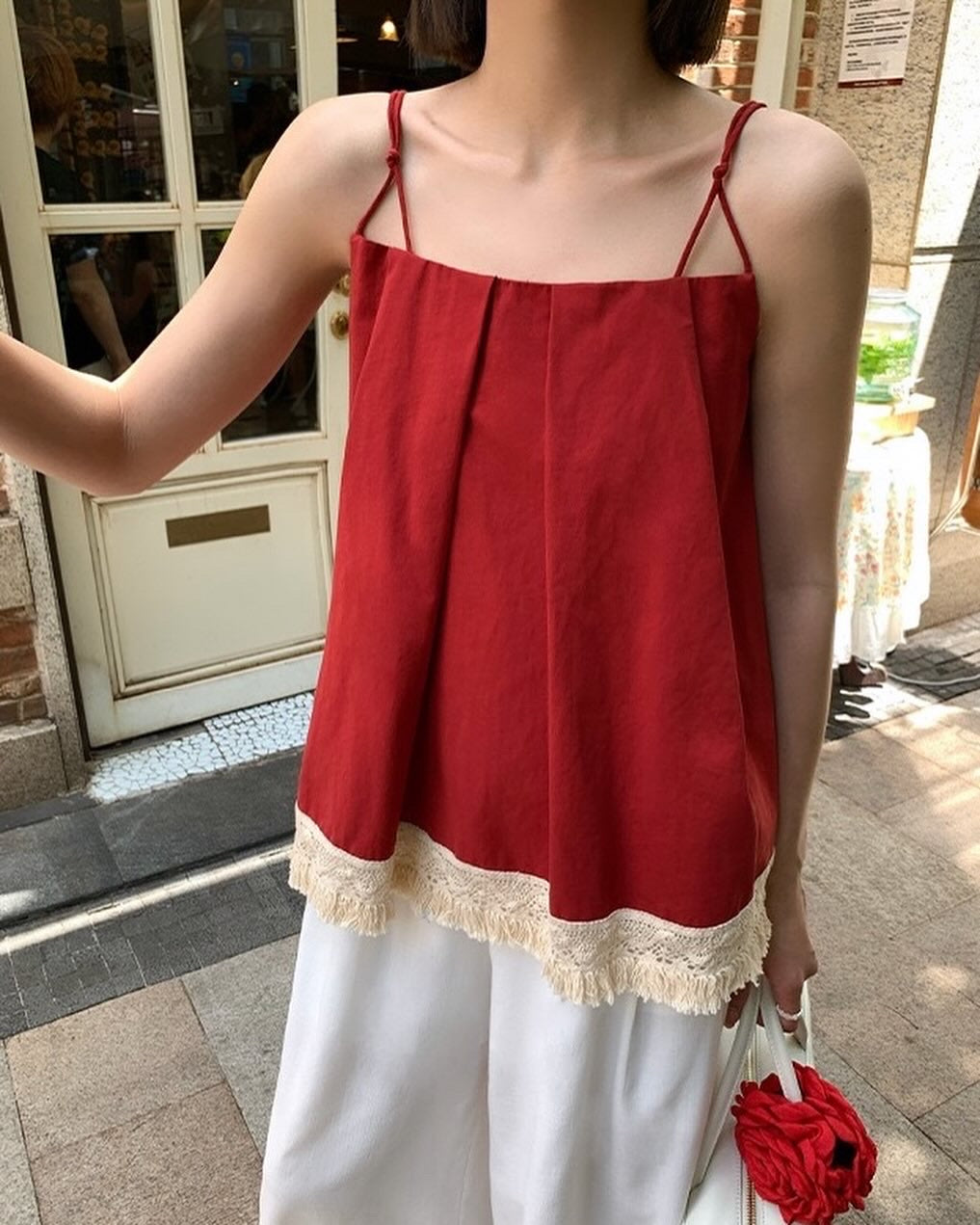 ダブルストラップフリンジベスト