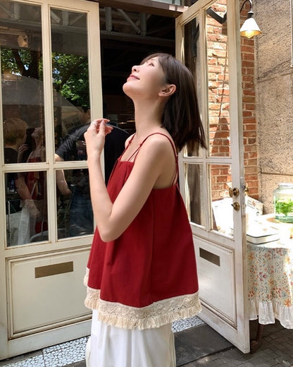 ダブルストラップフリンジベスト